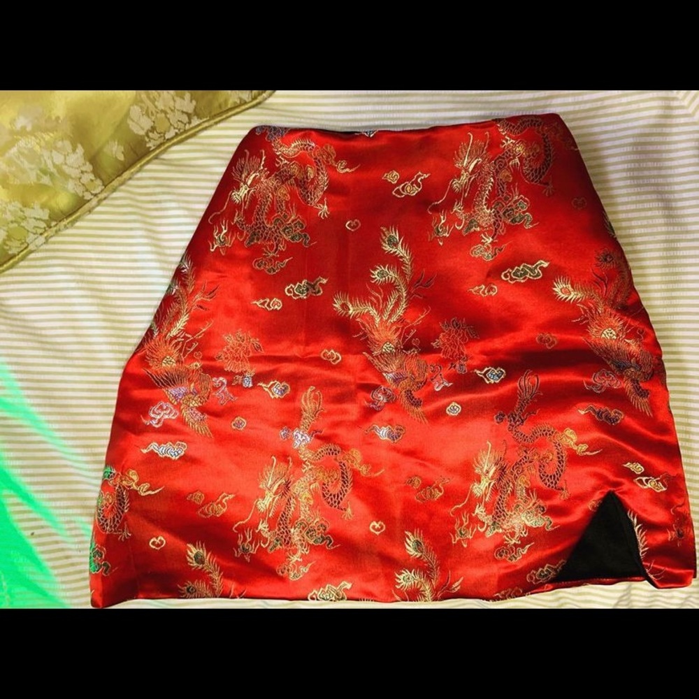 O-Mighty satin mini skirt